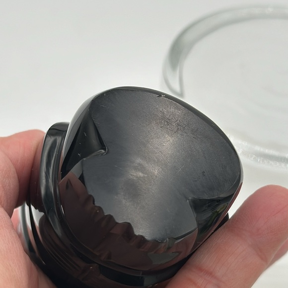 Carved Obsidian Native Statue, about 4” tall and about 2” wide - Picture 6 of 6